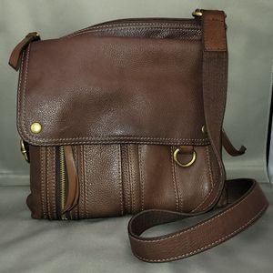 Fossil Morgan Traveler Crossbody Bag - Brown